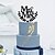 cheap Cake Toppers-Cake Topper Classic Theme Monogram Acrylic Wedding with Flower 1 pcs Gift Box