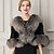 cheap Wraps &amp; Shawls-Sleeveless Faux Fur Wedding / Party Evening / Casual Women&#039;s Wrap With Feathers / Fur Capelets