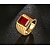 זול Fashion Ring-טבעת הטבעת מוזהב פלדת על חלד אבן נוצצת ציפוי זהב נשים מותאם אישית אסייתי 7 8 9 10 11 / בגדי ריקוד גברים / יהלום מדומה / בגדי ריקוד גברים