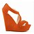 baratos Sandálias de mulher-Mulheres Sapatos Courino Verão Sandálias Salto Plataforma Ziper Verde / Azul / Amêndoa / Calcanhares