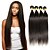 cheap Ombre Hair Weaves-4 Bundles Brazilian Hair Straight Classic Virgin Human Hair 200 g Natural Color Hair Weaves / Hair Bulk 8-26 inch Human Hair Weaves Human Hair Extensions / 10A