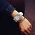 preiswerte Modeuhren-Damen Armbanduhr Quarz damas leuchtend LED Nachts leuchtend Analog Weiß Schwarz / Silikon