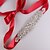 cheap Party Sashes-Satin Wedding / Party / Evening / Dailywear Sash With Rhinestone / Beading Women&#039;s Sashes