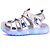 economico Scarpe da bambino-Per bambino-Sneakers-Casual Sportivo Serata e festa-Comoda Light Up Shoes-Piatto-Finta pelle-Argento Dorato Pesca