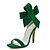 billige Sandaler til kvinder-Damer Sandaler Sommer Fleece Afslappet Stilethæl Sort Orange Rød Grøn 9,5-12 cm