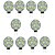 voordelige Ledlampen met twee pinnen-10 stuks 1.5 W 2-pins LED-lampen 150-200 lm G4 T 9 LED-kralen SMD 5730 Decoratief Warm wit Koel wit 12 V / RoHs