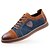 voordelige Heren Oxfordschoenen-Voor heren Oxfords Leren schoenen Comfort schoenen Brits Informeel Leer Anti-slip Bruin Grijs Herfst Lente / Veters