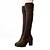 cheap Women&#039;s Boots-Women&#039;s Shoes Leatherette Spring / Fall / Winter Comfort / Novelty / Snow Boots Boots Chunky Heel / Block Heel Black / Brown