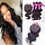 cheap One Pack Hair-Body Brazilian Virgin Hair With Closure Body Wave Unprocessed Human Hair 3 Bundles With Lace Closure