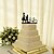 baratos topo de bolo festa de casamento-Tema Clássico Casamento Misture e Combine Acrílico Casal Clássico Flor 1 pcs Preto