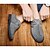 halpa Miesten Oxford-kengät-Miesten Nahka Kevät / Syksy Comfort Oxford-kengät Liukumaton Khaki / Sininen / Harmaa / Solmittavat