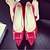 olcso Női magas sarkú cipők-Női Magassarkúak PU Nyár Hétköznapi Stiletto Fekete Ezüst Szürke Piros Rózsaszín 2 inch-2 3 / 4 inch