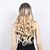 halpa Räätälöidyt peruukit-synteettinen peruukki aaltoileva aaltoileva epäsymmetrinen peruukki blondi pitkät vaaleat synteettiset hiukset naisten muodikas design blondi