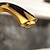 cheap Multi Holes-Bathroom Sink Faucet - Widespread Ti-PVD Widespread Two Handles Three HolesBath Taps / Modern / Yes / Ceramic Valve / Brass / Brass