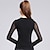 cheap Latin Dancewear-Latin Dance Top Criss-Cross Women&#039;s Training Long Sleeve Natural Modal Tulle See-through Outfit