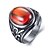 preiswerte Ringe-Herrn Statement-Ring Kubikzirkonia Schwarz Grün Rot Synthetische Edelsteine Zirkonia Titanstahl Personalisiert Retro Modisch Alltag Normal Schmuck