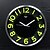 billige Moderne veggur-Moderne / Nutidig Familie Wall Clock,Rund Aluminium 12 INCH Innendørs Klokke
