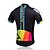 abordables Ropa de ciclismo para mujer-Fastcute Hombre Manga Corta Maillot de Ciclismo - Negro Azul Bicicleta Camiseta / Maillot Top Transpirable Secado rápido Reductor del Sudor Deportes Coolmax® Ciclismo de Montaña Ciclismo de Pista Ropa