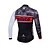 cheap Men&#039;s Clothing Sets-Miloto Men&#039;s Long Sleeve Cycling Jersey with Bib Tights White Bike Clothing Suit Thermal / Warm Fleece Lining Breathable 3D Pad Quick Dry Winter Sports Polyester Fleece Silicon Geometry Mountain Bike