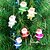 voordelige Kerstdecoraties-6 stuks kleine Kerstman kerstversiering kerstboom hanger met rode en kleurrijke