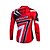 baratos Roupa de Ciclismo Feminino-Fastcute Homens Manga Longa Camisa para Ciclismo - Vermelho / Verde / Azul Moto Térmico / Quente Tosão