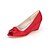 cheap Wedding Shoes-Women&#039;s Wedge Heels Satin Spring / Summer / Fall Heels Wedge Heel Ruffles Golden / Champagne / Ivory / Wedding / Party &amp; Evening