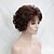 お買い得  トレンドの合成ウィッグ-Synthetic Wig Curly Wavy Curly With Bangs Wig Short Auburn Synthetic Hair Women&#039;s Middle Part Brown