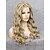 tanie Peruki koronkowe syntetyczne-Peruki syntetyczne Falisty Blond Koronkowy przód Karnawałowa Wig Halloween Wig Peruka naturalna Włosy syntetyczne