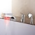 זול ברזים לאמבטיה-ברז לאמבטיה - עכשווי כרום אמבט רומאי שסתום קרמי Bath Shower Mixer Taps / Brass / חורים שלוש ידית אחת