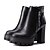 cheap Women&#039;s Boots-Women&#039;s Boots Microfibre Fall Winter Casual Zipper Chunky Heel Block Heel Black Gray Brown Camel 2in-2 3/4in