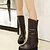 abordables Bottes Femme-Femme Cuir Verni / Similicuir Automne / Hiver Nouveauté / Bottes de Cowboy / Western / Bottes de neige Bottes Marche Plateau / Hauteur de semelle compensée Gland Noir / Marron / Rouge / Mariage