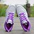 cheap Women&#039;s Sneakers-Women&#039;s Sneakers Lace-up Platform Flat Heel Comfort Athletic Office &amp; Career Walking Shoes Tulle Fall Spring Summer White Gray Purple