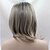 cheap Premium Synthetic Lace Wigs-Synthetic Lace Front Wig Wavy Wavy Bob Lace Front Wig Ombre Grey Synthetic Hair Women&#039;s Middle Part Bob Ombre