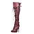 cheap Women&#039;s Boots-Women&#039;s Boots Spring / Fall / Winter Comfort PU Wedding / Dress / Casual / Party &amp; Evening Stiletto Heel Zipper Burgundy Others