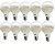 olcso Izzók-YouOKLight LED gömbbúrás izzók 6000/3000 lm E26 / E27 6 LED gyöngyök SMD 5630 Dekoratív Meleg fehér Hideg fehér 220-240 V / 10 db. / RoHs / CE