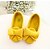 cheap Girls&#039; Shoes-Girls&#039; Shoes PU(Polyurethane) Spring / Fall Flats Bowknot for Yellow / Fuchsia / Pink