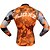 preiswerte Herrenbekleidungs-Sets-FJQXZ Herrn Langarm Fahrradtrikots mit Fahrradhosen - Orange Fahhrad Kleidungs-Sets, 3D Pad, warm halten Vlies