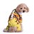 baratos Roupa para Cães-Gato Cachorro Macacão Roupas para Cães Algodão Primavera/Outono Inverno Férias Fashion Riscas Amarelo Azul Para animais de estimação