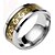 abordables Anillos de hombre-Hombre Anillo de banda Azul Dorado Plata / Negro Acero inoxidable Titanio Acero Acero de Wolframio Personalizado Vintage Punk Boda Fiesta Joyas mágico Duradero