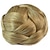 baratos Puxos-Presilhas de coque chignon de noiva tranças extensões de cabelo liso sintético multi cores