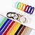 cheap Dog Collars, Harnesses &amp; Leashes-Cat Dog Collar Adjustable / Retractable Rainbow Nylon Rainbow 1 set