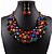 cheap Jewelry Sets-Women&#039;s Jewelry Set Statement, Ladies, Vintage, European, Fashion, Elegant Include Necklace / Earrings Purple / Rainbow For Wedding Party Daily Casual Work