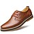 זול נעלי אוקספורד לגברים-בגדי ריקוד גברים נעליים פורמליות עור אביב יום יומי נעלי אוקספורד הליכה חום / שחור / נעלי עור / נעלי נוחות / EU40