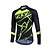 cheap Men&#039;s Clothing Sets-Fastcute Men&#039;s Cycling Jersey with Bib Tights Long Sleeve Winter Bike Clothing Suit with 3 Rear Pockets Mountain Bike MTB Road Bike Cycling Thermal Warm Windproof Back Pocket Golden yellow Green