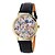 abordables Montres femme-Femme Montre Tendance Cool Polyuréthane Bande Charme / Fleur / Rétro Noir / Blanc