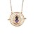 abordables Collares-Mujer Collares con colgantes Chapado en oro 18K Diseño Único Europeo Moda Morado Azul Rosa Gargantillas Joyas Para Fiesta Regalo Diario Casual Deportes