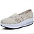 economico Slip-ons e mocassini da donna-Da donna-Mocassini e Slip-Ons-Tempo libero CasualPlateau Polacche-Sintetico-Nero Blu Rosa Grigio Beige