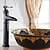 billige Klassisk-vandhane til badeværelsesvask - termostatisk / udbredt olie-gnidet bronzebeholder enkeltgrebet et hulbadshaner