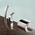 cheap Bathtub Faucets-Bathtub Faucet - Contemporary Chrome Roman Tub Ceramic Valve Bath Shower Mixer Taps / Brass / Single Handle Three Holes