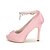 olcso Esküvői cipők-Női Magassarkúak Tavasz Nyár Ősz Selyem Esküvő Party és Estélyi Strasszkő Stiletto Fehér Fekete Rózsaszín 4 inch-4 3 / 4 inch